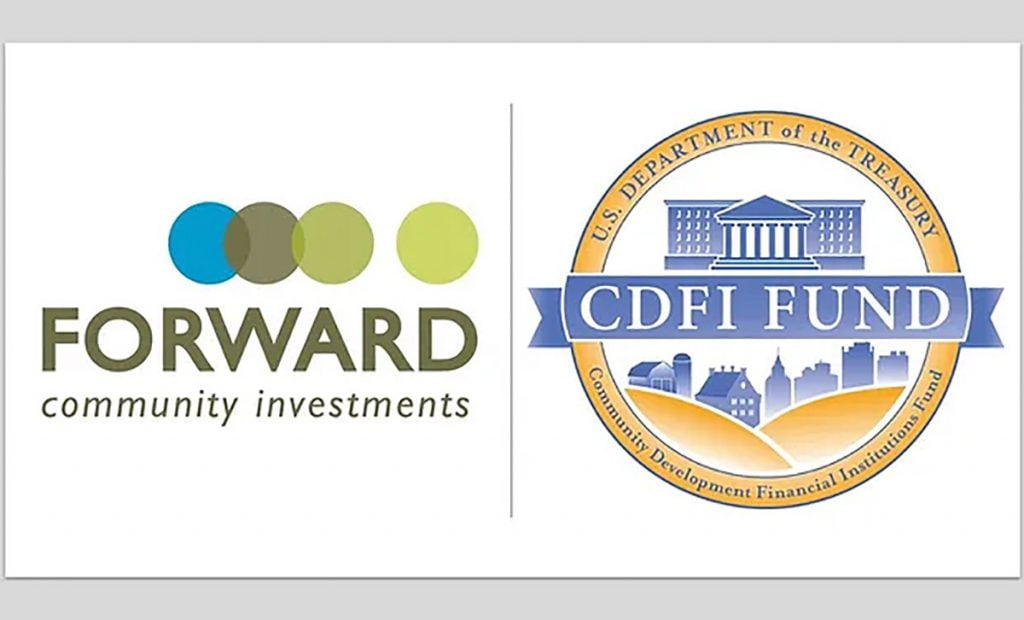 forward community investments logo | U.S. Department of the Treasury Community Development Financial Institutions Fund logo