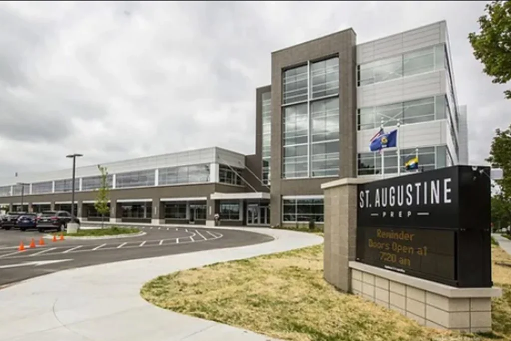 exterior of St. Augustine prep